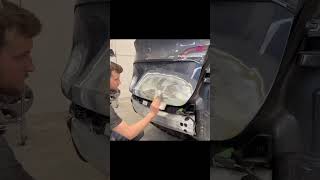 HOW TO FIX PINHOLES IN BODY FILLER autobody bodywork carrepair collisionrepair bodyfiller [upl. by Nidya]