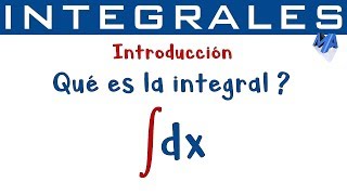 Integrales  Introducción [upl. by Nnomae2]