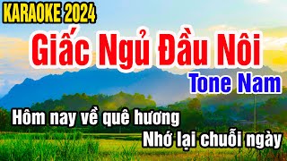 Giấc Ngủ Đầu Nôi Karaoke Tone Nam Nhạc Sống gia huy karaoke [upl. by Aisatal46]