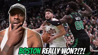 BROOKLYN FAN REACTS TO CAVALIERS at CELTICS  EMIRATES NBA CUP  GAME HIGHLIGHTS [upl. by Tamarah]