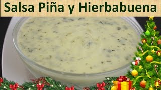 Receta De Salsa Para Acompañar Pollo o Carne  Salsa de Piña y Hierbabuena [upl. by Aztinay]