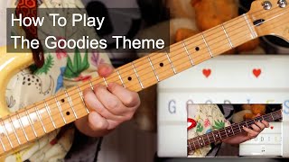 The Goodies Theme Tune Guitar amp Bass Lesson [upl. by Renie]