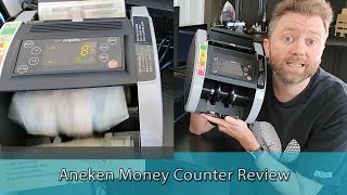 COUNTING CASH SUPERFAST  Aneken Money Counter Review [upl. by Ilrebmyk320]