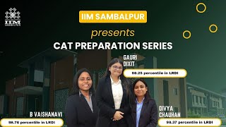 CAT 2024 LRDI  Last Minute Tips amp Strategies  IIM Sambalpur [upl. by Yeknarf]