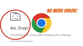 Solving the Aw Snap Problem in Google Chrome  Permanent Fix [upl. by Anotal]