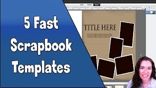 5 Simple Scrapbook Layouts [upl. by Hamitaf]