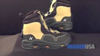 Korkers™ White Horse Wading Boots  WaderUSAcom [upl. by Lyrem126]