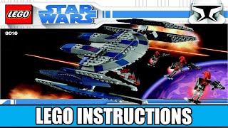 LEGO 8016 Instructions  The Clone Wars  Hyena Droid Bomber  Star Wars [upl. by Eseenaj487]