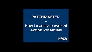 PATCHMASTER  Analyzing Evoked Action Potentials Evoked Action Potentials Part II of II [upl. by Enar]