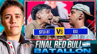 GAZIR reacciona a STUART VS EXE 🔥 FINAL NACIONAL RED BULL 🇦🇷 [upl. by Dias]