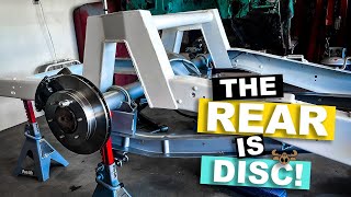 Disk Brake Conversion Pt2 REAR  1964 LS Swap Chevy C10 [upl. by Aniteb]