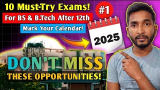 Top 10 Entrance Exams for Engineering ⋮ Top 10 MustKnow Exams in 2025 after 12th [upl. by Neelia]