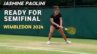 Jasmine Paolini Hard Training For Semifinal vs Donna Vekic  Wimbledon Tennis 2024 [upl. by Montgomery564]