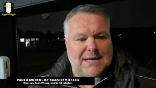 POST MATCH INTERVIEW with Paul Rawden  Boldmere St Michaels A 02112024 [upl. by Niatsirhc]