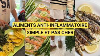 ALIMENTATION ANTIINFLAMMATOIRE  10 aliments à consommer pas cher et simple à trouver [upl. by Frey14]