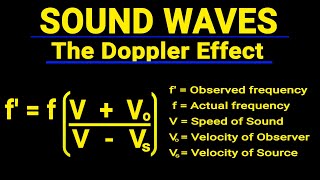 How to calculate APPARENT frequency BEFORE amp AFTER passing a stationary observer  Sound Waves [upl. by Relyuhcs]