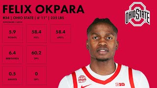 Felix Okpara  Ohio State  202324 Transfer Portal Highlights [upl. by Davidde]