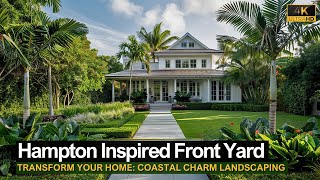 Hampton Inspired Front Yard Designs to Transform Your Home Coastal Charm Landscaping Ideas [upl. by Nero182]