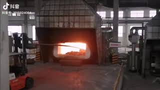 how to make aluminum ingots building furnace recycling dross and dust remover cyclone bag house [upl. by Enovahs]