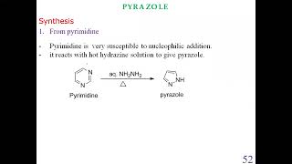 pyrazole properties usessynthesisreaction with examples [upl. by Idyh560]