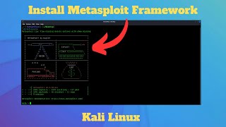 How to Install Metasploit Framework in Kali Linux [upl. by Ytirahc]