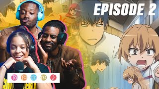 Toradora EP2 Reaction  quotTaiga and Ryujiquot OH HE SMART SMART 1x02 [upl. by Schafer]