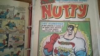 Nutty Comic collection from issue number 1 1980s UK [upl. by Ahsekin]