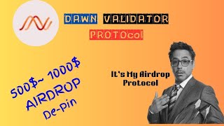 Kya hota h Depin project or DAWN protocol kya hai  Real airdrop [upl. by Bess]