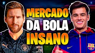 P Coutinho vai SALVAR o BARCELONA 😱 MESSI QUER VAZAR 🤯 E MUITO MAIS no Mercado da Bola INSANO 🤑 [upl. by Essilevi]