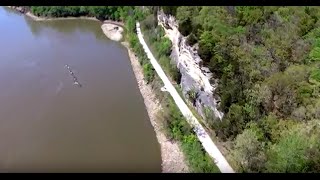 Missouri River Bluffs at Rocheport Missouri [upl. by Vernita269]