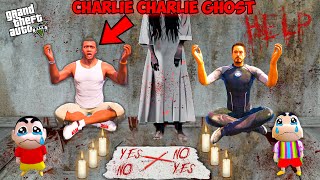 Franklin Plays Charlie Charlie Ghost Game Challenge At Night  GTA 5 Mods [upl. by Nylia]