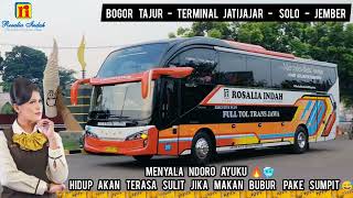 SENJA TEDUH‼️BUS ROSALIA INDAH TERBARUSKYLANDER AERO8 TOURINGEXECUTIVE PLUSLINE BOGORJEMBER [upl. by Billi]