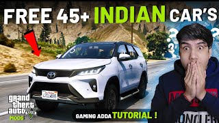 HOW TO INSTALL FREE 45 INDIAN CARS MOD IN GTA 5  GTA 5 Mod  Works in 2024🔧 [upl. by Arther]