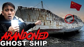 Exploring the Abandoned Ghost Ship in Palawan [upl. by Lehar584]