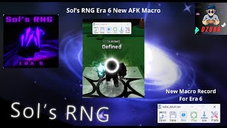 Sols RNG New Era 6 Easy AFK Macro For PC roblox solsrng robloxindonesia robloxgames macropc [upl. by Aix]