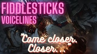 Fiddlesticks Voice Lines English Subtitled  League of Legends [upl. by Tacy699]