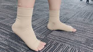 Dominion Active Plus Sized Plantar Fasciitis Ankle Socks [upl. by Sihun]