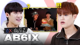 AB6IX ENG 🚨이거 상처만 남는 게임이에요🚨 과하게 솔직한 웃수저 그룹의 OX 퀴즈❓❗ AB6IX [upl. by Rennerb]