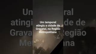 Um temporal atingiu a cidade de Gravataí na Região Metropolitana de Porto Alegre 1612024chuvas [upl. by Jim]