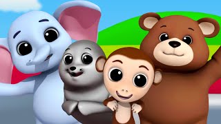 Going To The Zoo Animals Song and Nursery Rhymes for Kids [upl. by Zelten]