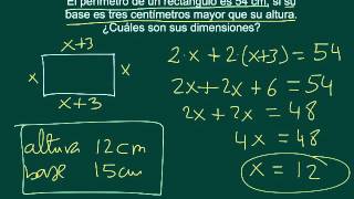 NSC Vivero Ecuaciones Problemas con figuras geométricas [upl. by Mccowyn]