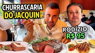 CHURRASCARIA DO JACQUIN Rodízio  Steak Bife [upl. by Anastasie]