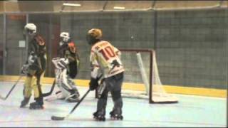 Hitmen vs Raiders Kapolei Inline Hockey Arena Io Keehu goalie saves Hockey Hawaii [upl. by Carlita]