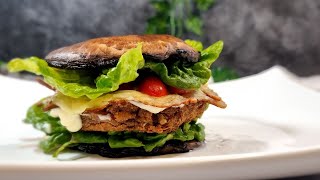 Best Easy Plantbased burger NO PROCESSED INGREDIENTS VEGAN [upl. by Eromle]