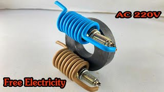 2025 Amazing Free Electricity Energy Self Running Using Big Copper Wire engineering technology [upl. by Franny768]