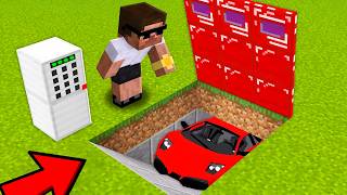 I Made a Hidden Base for Supercar in Minecraft [upl. by Tenney457]