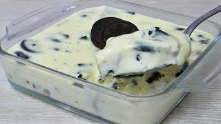 SOBREMESA COM APENAS 4 INGREDIENTES l MOUSSE DE BOLACHA RECHEADA [upl. by Livvi]