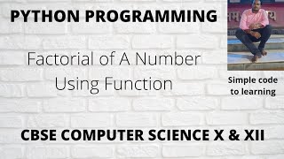 3 How to write a factorial program in Python using functions Hindi [upl. by Sahcnip227]