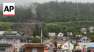 Witness reacts to fatal landslide in Ketchikan Alaska [upl. by Narra]