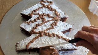 Tarta de chocolate fácil de Navidad con preparado Royal [upl. by Osmo]